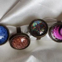 انگشتر سیاه قلم زنانه