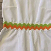 پیراهن تنیس انگلیسی سایز ۳۸-۴۰ با نوار نارنجی -سبز|لباس|تهران, فرمانیه|دیوار