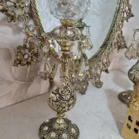 آینه و شمعدان برنجی