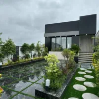 باغچه-مدرن-دوخواب-با-ویوجنگل185زمین-90بنا-دوخواب