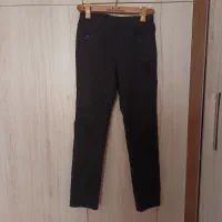 شلوار کتان مشکی زنانه سایز ۳۸ در حد نو