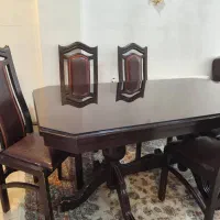 مبل آمریکایی چوب روسی 7 نفر و میز ناهار خوری 6 نفر|مبلمان خانگی و میز عسلی|تهران, دهقان|دیوار