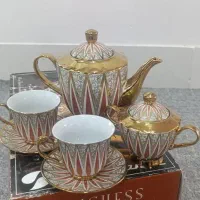 سرویس چای خوری چینی طلاکوب