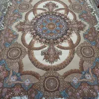 فرش شش متری کلک چله ابریشم ریز بافت