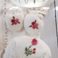گلدوزی ست سیسمونی|کفش و لباس بچه|شیراز, جانبازان|دیوار