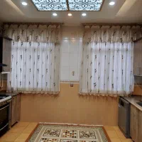 پرده حریر ترک با آستر ساتن و یالان پفکی|پرده، رانر، رومیزی|کرمانشاه, |دیوار
