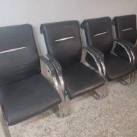 صندلی اداری انتظار کنفرانس ۴ عدد|مبلمان اداری|رشت, گلسار|دیوار