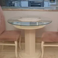 میز ناهارخوری گرد دونفره