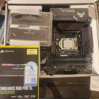 باندل 11400وasus tuf 570و corsair argb 16 gig|قطعات و لوازم جانبی رایانه|ملارد, |دیوار