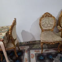 میزنهار‌خوری‌با‌صندلی‌۳نفره‌همراه‌مبل‌میزعسلی|میز و صندلی غذاخوری|سلمان‌شهر, |دیوار