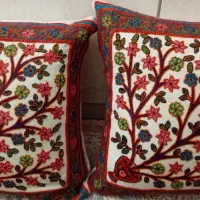 جفت کوسن پته پرشده تازه دوخت