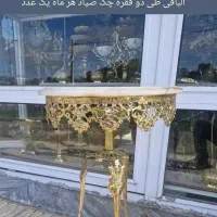 ست ۳تکه لاله وشکلات خوری پایه برنز،برنجی|صنایع دستی و سایر لوازم تزئینی|اردبیل, |دیوار