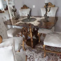 میز نهار خوری ۶نفره سالم استفاده نشده در حد نو