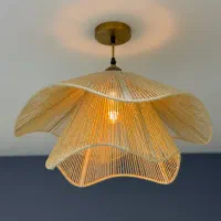 لوستر رافیا دو‌طبقه لاله