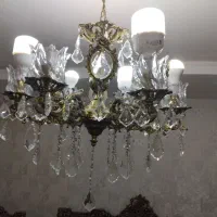 لوستر برنز شیشه ای|لوستر و چراغ آویز|اراک, |دیوار