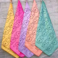 دستمال حوله ساده خرگوش پلیشی گلدار|سفره، حوله، دستمال آشپزخانه|قم, علی آباد سعدگان|دیوار