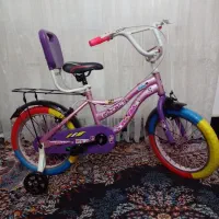 دوچرخه دخترانه سایز۱۶.درحد نو کاملاسالم