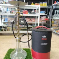 قلیان استیل الجمیرا شیشه شبرنگ