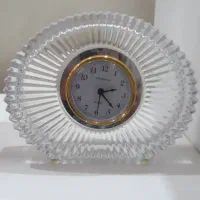 ساعت رومیزی کریستال قدیمی