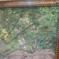 کوچه باغ چله ابریشم|تابلو فرش|کرمانشاه, |دیوار