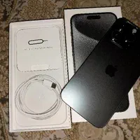 گوشی آیفون طرح 16پرومکس رنگ مشکی براق اکلیلی