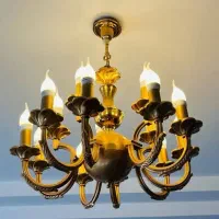 لوستر برند انصاری دو عدد|لوستر و چراغ آویز|کرج, کوی کارمندان جنوبی|دیوار