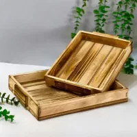 سینی چوبی دوعددی