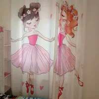 پرده هازان دخترانه،دو پنل|پرده، رانر، رومیزی|پرند, فاز ۳|دیوار