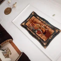 تابلو فرش نخ ابریشم|تابلو فرش|کرمانشاه, |دیوار