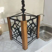 لوستر چوبی فلزی مدرن