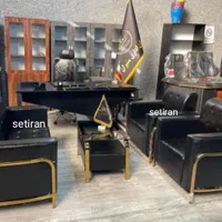 مبلمان اداری ونیم ست اطلس فرم طلایی|دفتر کار|تهران, یافت‌آباد|دیوار
