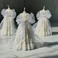 شمع عروس گیفت لباس عروس