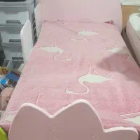 تخت بچه گانه دخترانه صورتی|تخت و سرویس خواب|تهران, شمس‌آباد|دیوار