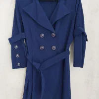 مانتو سایز 38 آبی نفتی