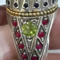 انگشتر جواهری رکاب دست ساز