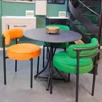 صندلی ایفلی پایه چوب/ پارچه ای/ و میز غذا خوری|میز و صندلی غذاخوری|تهران, شهید رجایی|دیوار