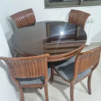 میزناهارخوری چوبی ۴نفره|میز و صندلی غذاخوری|تهران, نیروی دریایی|دیوار