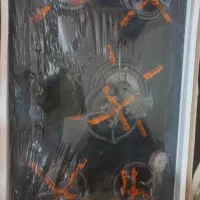 گاز رومیزی شیشه ای نو