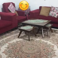 مبلمان ۷ نفره بهمراه میز نهار خوری.|مبلمان خانگی و میز عسلی|کرج, برغان|دیوار