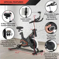 دوچرخه ثابت اسپینینگ اسپرت گرین لایف