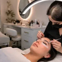 اجاره تخت مژه در سالن مجهز (محیطی آرام و حرفه ای)