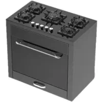 اجاق گاز پنج شعله طرح فر صحفه شیشه