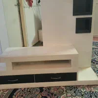 میز تلوزیون سفید مشکی درحد