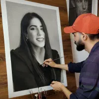 سفارش چهره سیاهقلم / تابلو طراحی چهره / کادوی تولد