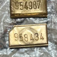 ۶۱ گرم دوتا شمش اب شده