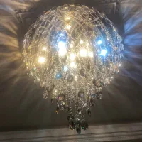 لوستر تمام کریستال وارداتی همراه یک عدد استند