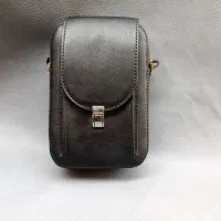 ست کیف و کمربند چرم طبیعی دست دوز