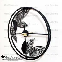 ساعت دیواری رینگی طرح برگ مدرن|ساعت دیواری و تزئینی|چهاردانگه (تهران), |دیوار