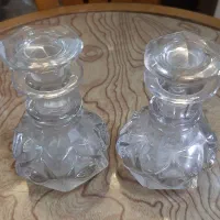 یک جفت آبلیموخوری بلور قدیمی فرانسوی