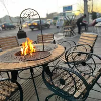 صندلی چوبی خورشیدی /گلبرگ و آتشدان دایره دور چوب|صندلی و نیمکت|تهران, حکیمیه|دیوار